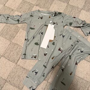 Brave Little Ones Golf Cart Print Pajama Set